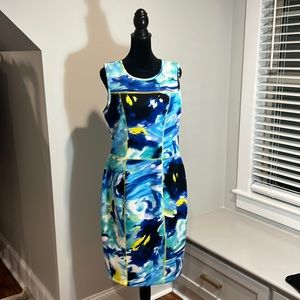 Multi color sleeveless dress